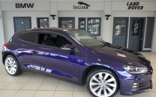Used 2015 PURPLE VOLKSWAGEN SCIROCCO Coupe 1.4 GT TSI BLUEMOTION TECHNOLOGY 2d 123 BHP (reg. 2015-03-16) for sale in Hazel Grove