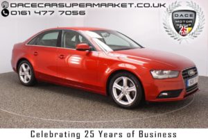 Used 2015 RED AUDI A4 Saloon 2.0 TDI TECHNIK 4DR 134 BHP FULL SERVICE HISTORY 1 OWNER  and pound;30 ROAD TAX (reg. 2015-05-19) for sale in Stockport