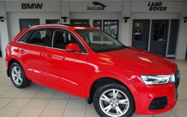 Used 2015 RED AUDI Q3 Estate 2.0 TDI QUATTRO SE 5d AUTO 182 BHP (reg. 2015-05-27) for sale in Hazel Grove