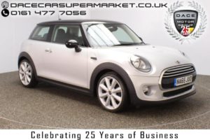 Used 2015 SILVER MINI HATCH COOPER Hatchback 1.5 COOPER 3DR CHILI PACK 1 OWNER LOW MILES 1 OWNER HALF LEATHER (reg. 2015-11-23) for sale in Stockport
