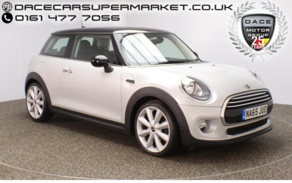 Used 2015 SILVER MINI HATCH COOPER Hatchback 1.5 COOPER 3DR CHILI PACK 1 OWNER LOW MILES 1 OWNER HALF LEATHER (reg. 2015-11-23) for sale in Stockport