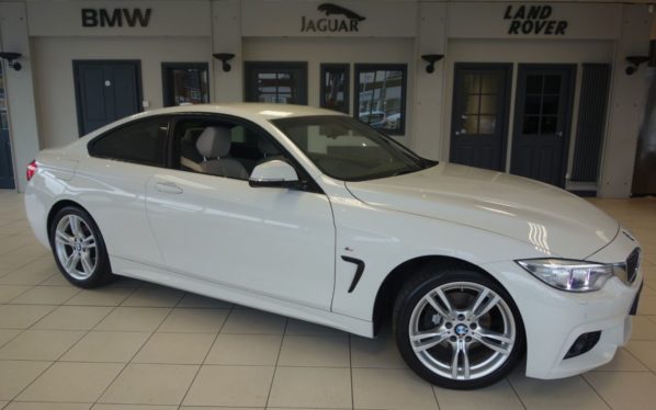 Used 2015 WHITE BMW 4 SERIES Coupe 2.0 420D M SPORT 2d 181 BHP (reg. 2015-03-17) for sale in Hazel Grove