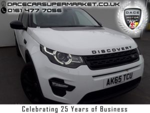 Used 2015 WHITE LAND ROVER DISCOVERY SPORT Estate 2.0 TD4 HSE BLACK 5DR AUTO SAT NAV 7 SEATS HEATED LEATHER 1 OWNER 180 BHP (reg. 2015-11-11) for sale in Stockport