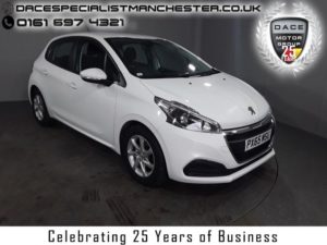 Used 2015 WHITE PEUGEOT 208 Hatchback 1.6 BLUE HDI ACTIVE 5d 75 BHP (reg. 2015-09-22) for sale in Manchester