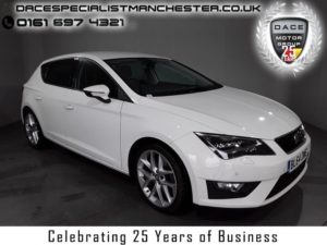 Used 2015 WHITE SEAT LEON Hatchback 1.4 TSI FR TECHNOLOGY 5d 150 BHP (reg. 2015-01-09) for sale in Manchester