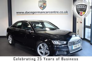 Used 2016 BLACK AUDI A4 Saloon 2.0 TDI S LINE 4DR AUTO 148 BHP  full service history (reg. 2016-03-31) for sale in Bolton