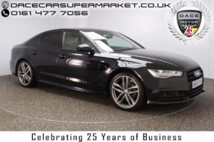 Used 2016 BLACK AUDI A6 Saloon 2.0 TDI ULTRA BLACK EDITION 4DR AUTO SAT NAV HEATED LEATHER 188 BHP (reg. 2016-07-29) for sale in Stockport