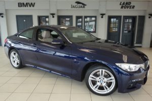 Used 2016 BLUE BMW 4 SERIES Coupe 3.0 430D XDRIVE M SPORT 2d AUTO 255 BHP (reg. 2016-06-19) for sale in Hazel Grove