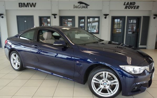 Used 2016 BLUE BMW 4 SERIES Coupe 3.0 430D XDRIVE M SPORT 2d AUTO 255 BHP (reg. 2016-06-19) for sale in Hazel Grove