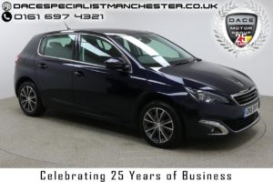 Used 2016 BLUE PEUGEOT 308 Hatchback 1.6 BLUE HDI S/S ALLURE 5d 120 BHP (reg. 2016-03-30) for sale in Manchester