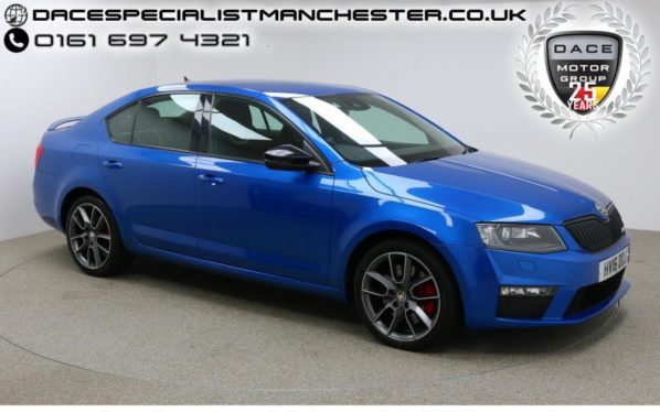 Used 2016 BLUE SKODA OCTAVIA Hatchback 2.0 VRS TSI DSG 5d AUTO 217 BHP (reg. 2016-03-30) for sale in Manchester
