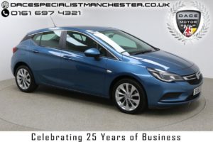 Used 2016 BLUE VAUXHALL ASTRA Hatchback 1.6 ENERGY CDTI 5d 108 BHP (reg. 2016-06-28) for sale in Manchester