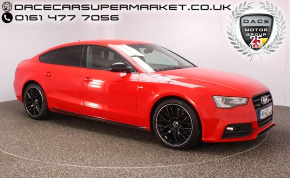 Used 2016 RED AUDI A5 Hatchback 2.0 TDI QUATTRO BLACK EDITION PLUS 5DR SAT NAV HEATED SEATS  1 OWNER 187 BHP (reg. 2016-01-13) for sale in Stockport