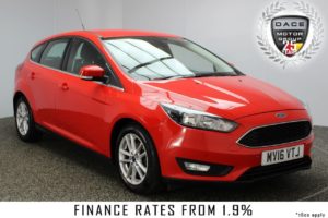 Used 2016 RED FORD FOCUS Hatchback 1.6 ZETEC 5DR AUTO 124 BHP 1 OWNER FULL SERVICE HISTORY (reg. 2016-03-01) for sale in Stockport
