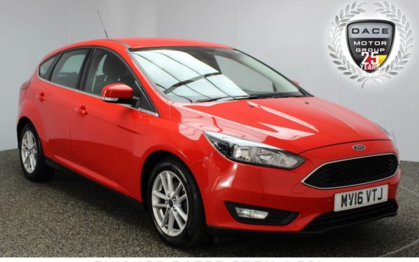 Used 2016 RED FORD FOCUS Hatchback 1.6 ZETEC 5DR AUTO 124 BHP 1 OWNER FULL SERVICE HISTORY (reg. 2016-03-01) for sale in Stockport