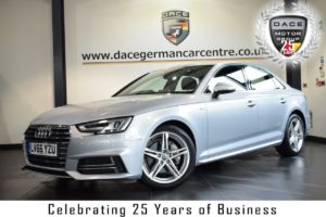 Used 2016 SILVER AUDI A4 Saloon 2.0 TDI ULTRA S LINE 4DR 190 BHP full service history (reg. 2016-12-05) for sale in Bolton
