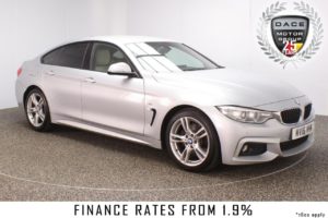 Used 2016 SILVER BMW 4 SERIES GRAN COUPE Coupe 3.0 430D M SPORT GRAN COUPE 4DR AUTO SAT NAV HEATED LEATHER 255 BHP (reg. 2016-03-15) for sale in Stockport