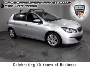 Used 2016 SILVER PEUGEOT 308 Hatchback 1.6 BLUE HDI S/S ACTIVE 5DR SAT NAV 1 OWNER 120 BHP (reg. 2016-02-03) for sale in Stockport