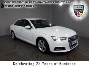 Used 2016 WHITE AUDI A4 Saloon 2.0 TDI ULTRA SE 4d 148 BHP (reg. 2016-09-12) for sale in Manchester