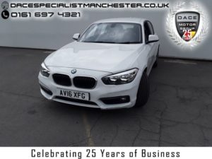 Used 2016 WHITE BMW 1 SERIES Hatchback 1.5 116D SE 5d 114 BHP (reg. 2016-05-17) for sale in Manchester
