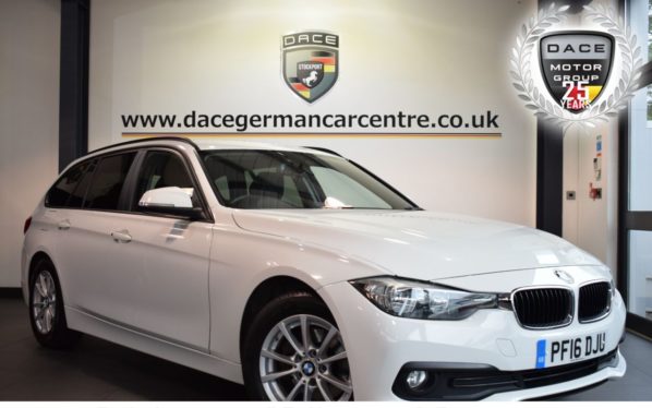 Used 2016 WHITE BMW 3 SERIES Estate 2.0 320D ED PLUS TOURING 5DR AUTO 161 BHP full service history (reg. 2016-05-31) for sale in Bolton