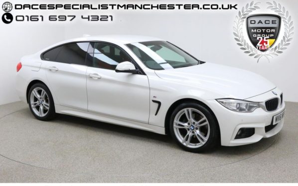 Used 2016 WHITE BMW 4 SERIES GRAN COUPE Coupe 2.0 420D M SPORT GRAN COUPE 4d 188 BHP (reg. 2016-03-01) for sale in Manchester
