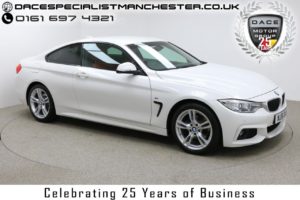 Used 2016 WHITE BMW 4 SERIES Coupe 2.0 420D M SPORT 2d AUTO 188 BHP (reg. 2016-03-31) for sale in Manchester