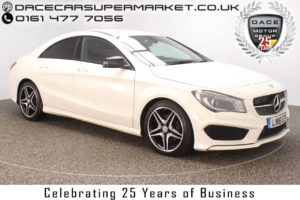 Used 2016 WHITE MERCEDES-BENZ CLA Coupe 2.1 CLA 200 D AMG LINE 4DR 134 BHP 1 OWNER SAT NAV 1 OWNER (reg. 2016-03-01) for sale in Stockport