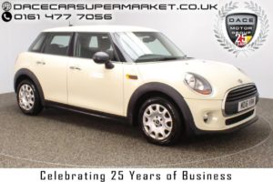 Used 2016 WHITE MINI HATCH ONE Hatchback 1.2 ONE 5DR 1 OWNER 101 BHP (reg. 2016-06-29) for sale in Stockport