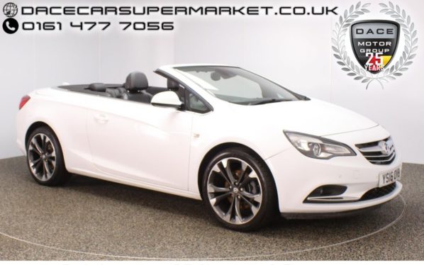 Used 2016 WHITE VAUXHALL CASCADA Convertible 2.0 ELITE CDTI S/S 2DR LEATHER SEATS 1 OWNER 170 BHP (reg. 2016-06-01) for sale in Stockport