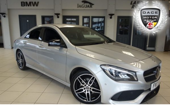 Used 2017 SILVER MERCEDES-BENZ CLA Coupe 2.1 CLA 200 D AMG LINE 4d AUTO 134 BHP (reg. 2017-07-10) for sale in Hazel Grove