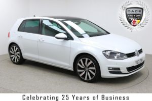 Used 2017 WHITE VOLKSWAGEN GOLF Hatchback 1.4 GT EDITION TSI ACT BMT 5d 148 BHP (reg. 2017-03-29) for sale in Manchester