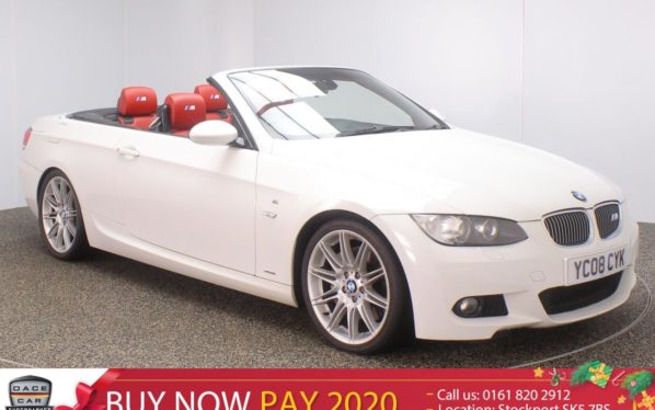 Used 2008 WHITE BMW 3 SERIES Convertible 3.0 330I M SPORT 2DR HEATED LEATHER 269 BHP (reg. 2008-05-21) for sale in Stockport