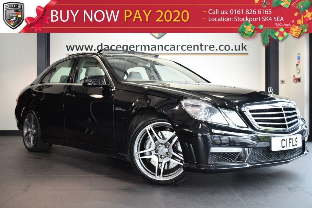 Used 2009 BLACK MERCEDES-BENZ E CLASS Saloon 6.2 E63 AMG 4DR 525 BHP full service history (reg. 2009-10-01) for sale in Bolton