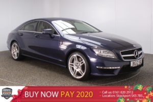 Used 2012 BLUE MERCEDES-BENZ CLS CLASS Coupe 5.5 CLS63 AMG 4DR 525 BHP (reg. 2012-05-18) for sale in Stockport