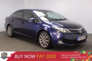 Used 2012 BLUE TOYOTA AVENSIS Saloon 2.2 T SPIRIT D-CAT 4DR AUTO HEATED LEATHER 150 BHP (reg. 2012-10-22) for sale in Stockport