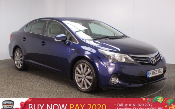 Used 2012 BLUE TOYOTA AVENSIS Saloon 2.2 T SPIRIT D-CAT 4DR AUTO HEATED LEATHER 150 BHP (reg. 2012-10-22) for sale in Stockport