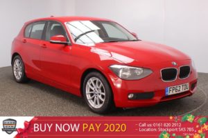 Used 2012 RED BMW 1 SERIES Hatchback 1.6 116D EFFICIENTDYNAMICS 5DR 1 OWNER 114 BHP (reg. 2012-11-23) for sale in Stockport