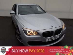 Used 2012 SILVER BMW 7 SERIES Saloon 3.0 730D M SPORT 4DR AUTO 242 BHP SAT NAV FULL LEATHER INTERIOR (reg. 2012-06-27) for sale in Stockport