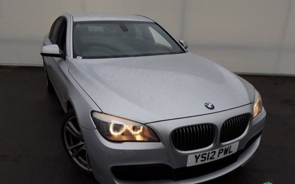 Used 2012 SILVER BMW 7 SERIES Saloon 3.0 730D M SPORT 4DR AUTO 242 BHP SAT NAV FULL LEATHER INTERIOR (reg. 2012-06-27) for sale in Stockport
