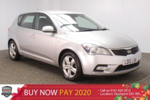 Used 2012 SILVER KIA CEED Hatchback 1.6 2 5DR AUTO 124 BHP (reg. 2012-04-01) for sale in Stockport