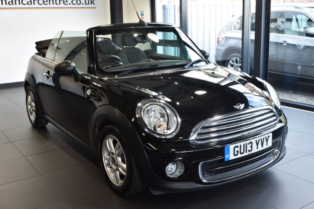 Used 2013 BLACK MINI CONVERTIBLE Convertible 1.6 ONE 2DR 98 BHP ...