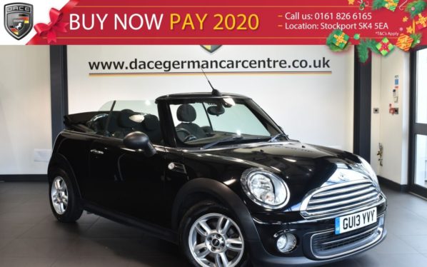 Used 2013 BLACK MINI CONVERTIBLE Convertible 1.6 ONE 2DR 98 BHP excellent service history (reg. 2013-05-22) for sale in Bolton