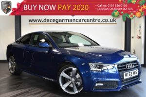 Used 2013 BLUE AUDI A5 Coupe 2.0 TDI BLACK EDITION 2DR AUTO 177 BHP full service history (reg. 2013-12-11) for sale in Bolton
