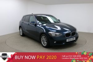 Used 2013 BLUE BMW 1 SERIES Hatchback 2.0 118D SE 5d AUTO 141 BHP (reg. 2013-12-16) for sale in Manchester