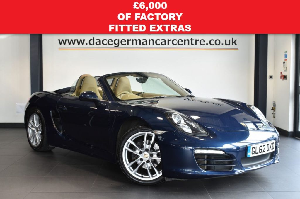 Used 2013 BLUE PORSCHE BOXSTER Convertible 2.7 24V PDK 2DR AUTO 265 BHP full service history (reg. 2013-01-28) for sale in Bolton