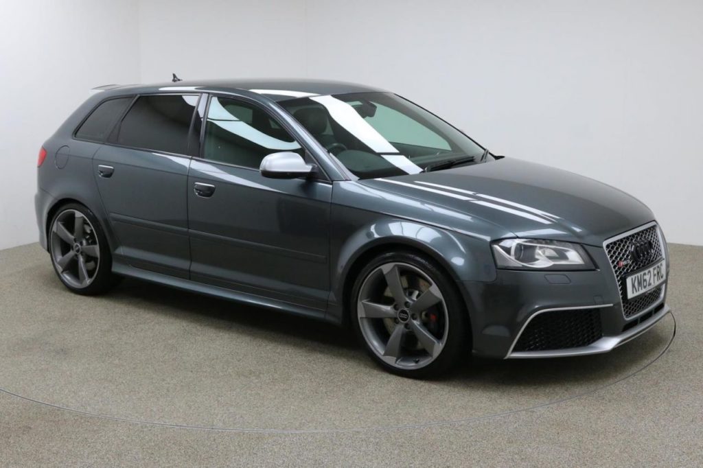 used 2013 grey audi rs3 hatchback 2 5 rs3 quattro 5d auto 340 bhp for sale in manchester