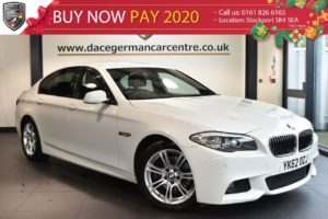 Used 2013 WHITE BMW 5 SERIES Saloon 2.0 520D M SPORT 4DR AUTO 181 BHP superb service history (reg. 2013-09-13) for sale in Bolton