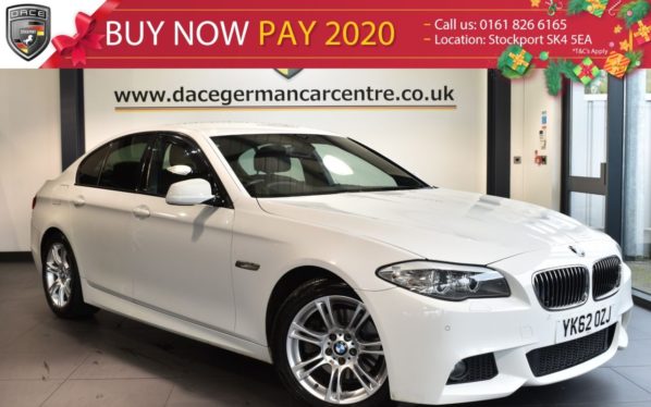 Used 2013 WHITE BMW 5 SERIES Saloon 2.0 520D M SPORT 4DR AUTO 181 BHP superb service history (reg. 2013-09-13) for sale in Bolton