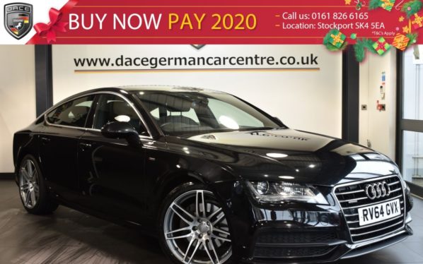 Used 2014 BLACK AUDI A7 Hatchback 3.0 TDI QUATTRO S LINE 5DR AUTO 245 BHP full service history (reg. 2014-09-03) for sale in Bolton